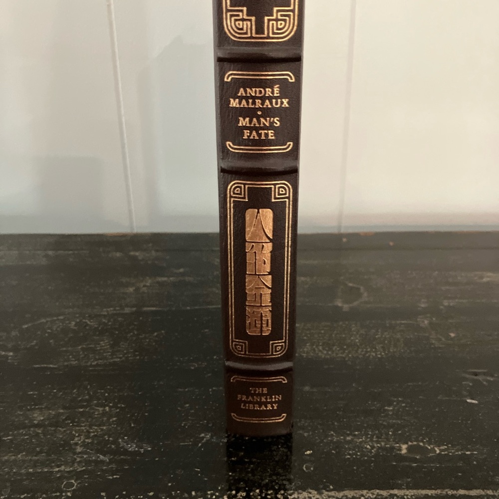 Franklin Library Leather Bound Book, Man’s Fate , Andre’ Malraux .